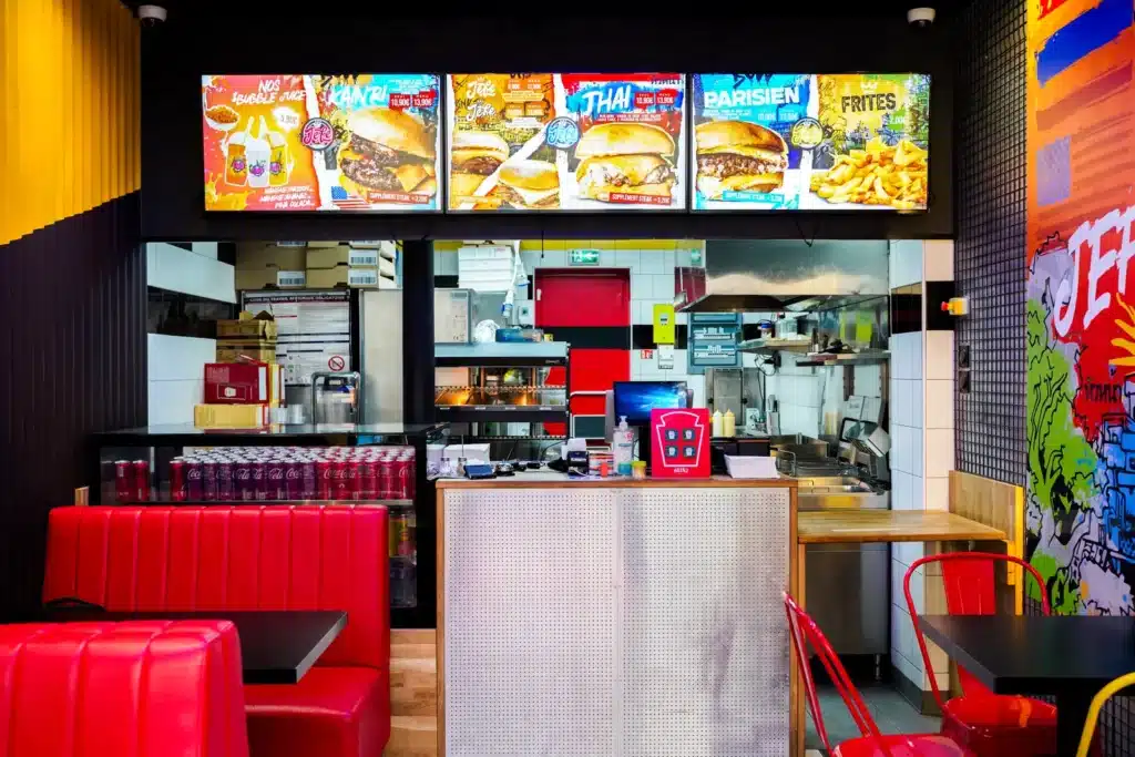 Intérieur du restaurant Jefe Burger