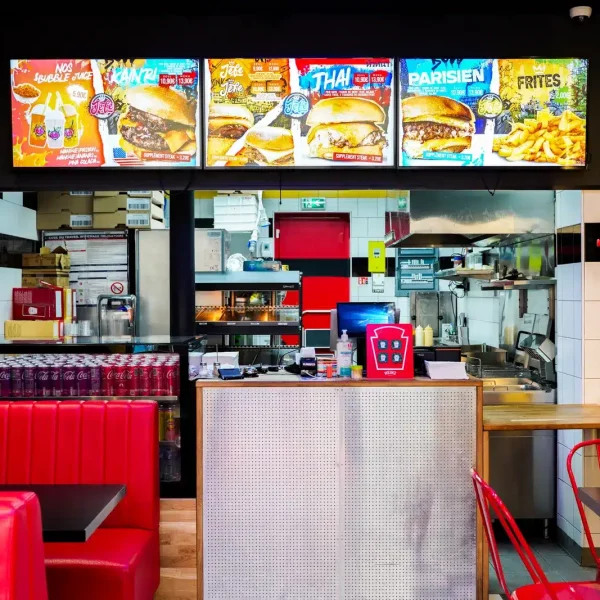 Intérieur du restaurant Jefe Burger