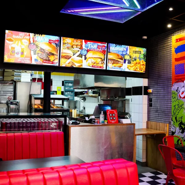 Intérieur du restaurant Jefe Burger